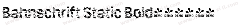 Bahnschrift Static Bold字体转换
